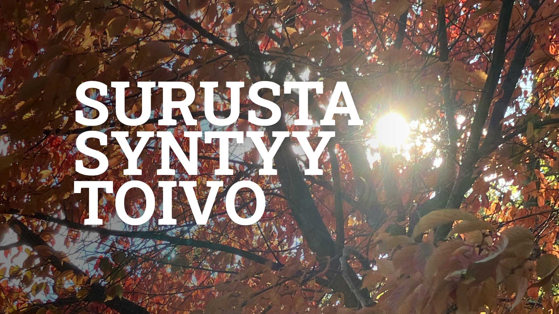 Surusta syntyy toivo -keskustelutilaisuus ti 4.11. klo 16.45–18.45